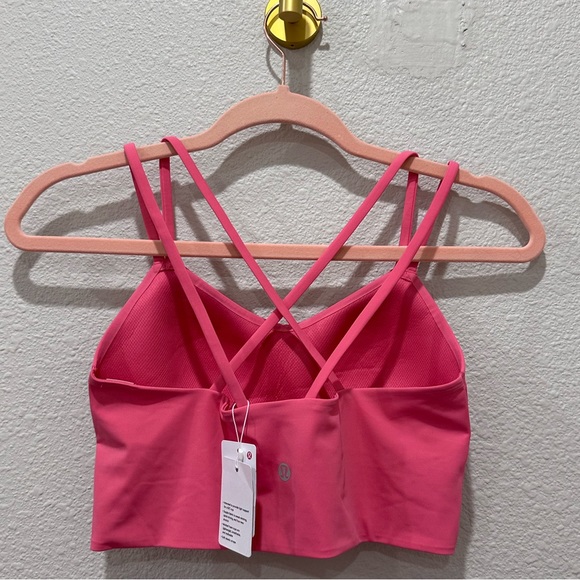 NWT Lululemon Like a Cloud Bra Long Line Pink Guava Sz 6 B/C Cup - Picture 12 of 12